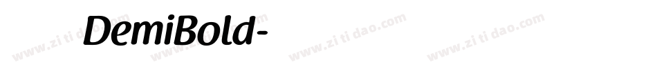 方正品尚黑简体 DemiBold字体转换